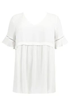 Live Unlimited Short Sleeve Ladder Trim White Top 9 Live Unlimited Short Sleeve Ladder Trim White Top -Next || RIVER ISLAND Verkaufsgeschäft 140345s4