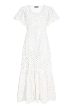 Mint Velvet Maxikleid Mit Lochstickerei, Weiß -Next || RIVER ISLAND Verkaufsgeschäft 151231s3