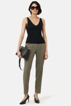 Jigsaw Green Portofino Linen Palmer Trousers -Next || RIVER ISLAND Verkaufsgeschäft 159320s3