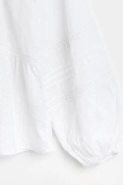 Oliver Bonas Bluse Mit Häkelspitze, Weiß -Next || RIVER ISLAND Verkaufsgeschäft 164345s5