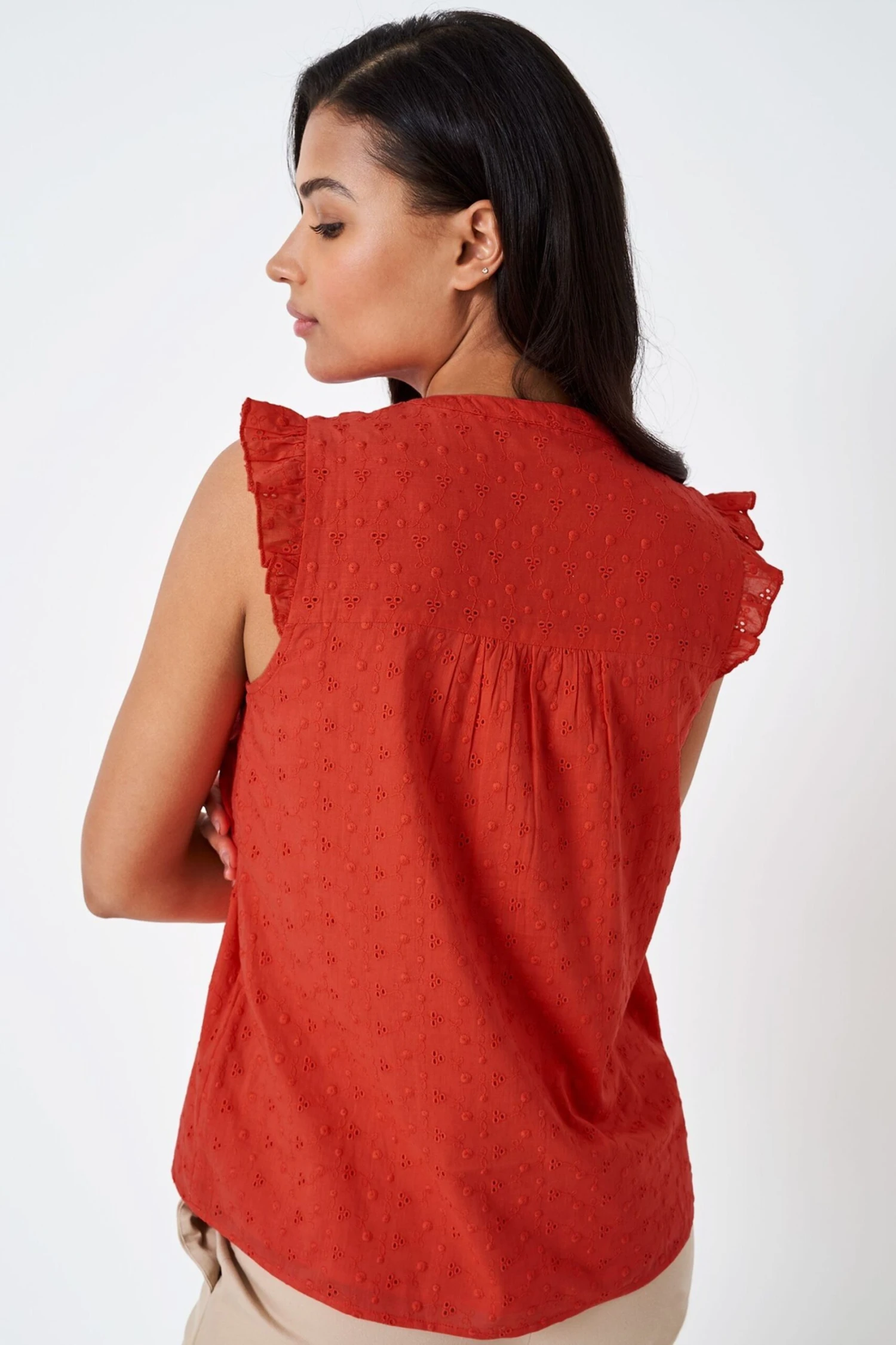 Crew Clothing Company Baumwollbluse, Pink 4 Crew Clothing Company Baumwollbluse, Pink – Bild 2