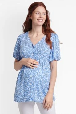 Jojo Maman Bebe JoJo Maman Bébé Umstandsmode Bluse Mit Blümchenmuster