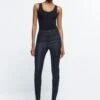 River Island Beschichtete Skinny-Jeans Mit Cargo-Taschen, Schwarz -Next || RIVER ISLAND Verkaufsgeschäft 187402s