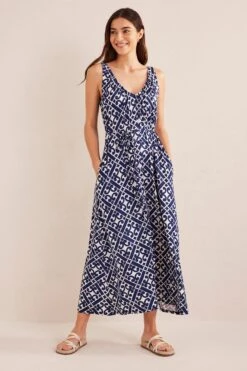 Boden Maxikleid Aus Jersey Mit V-Ausschnitt