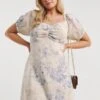 Simply Be Nude Sustainable Linen Look Tea Dress
