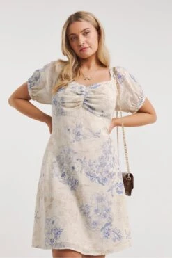 Simply Be Nude Sustainable Linen Look Tea Dress