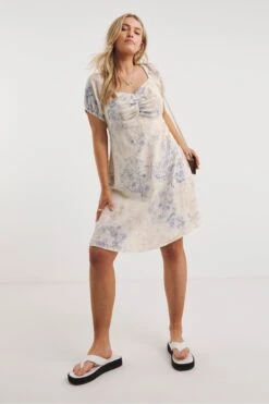 Simply Be Nude Sustainable Linen Look Tea Dress -Next || RIVER ISLAND Verkaufsgeschäft 351 155s3