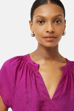 Jigsaw Gesmoktes T-Shirt-Kleid Aus Leinen, Pink 12 Jigsaw Gesmoktes T-Shirt-Kleid Aus Leinen, Pink -Next || RIVER ISLAND Verkaufsgeschäft 374586s5