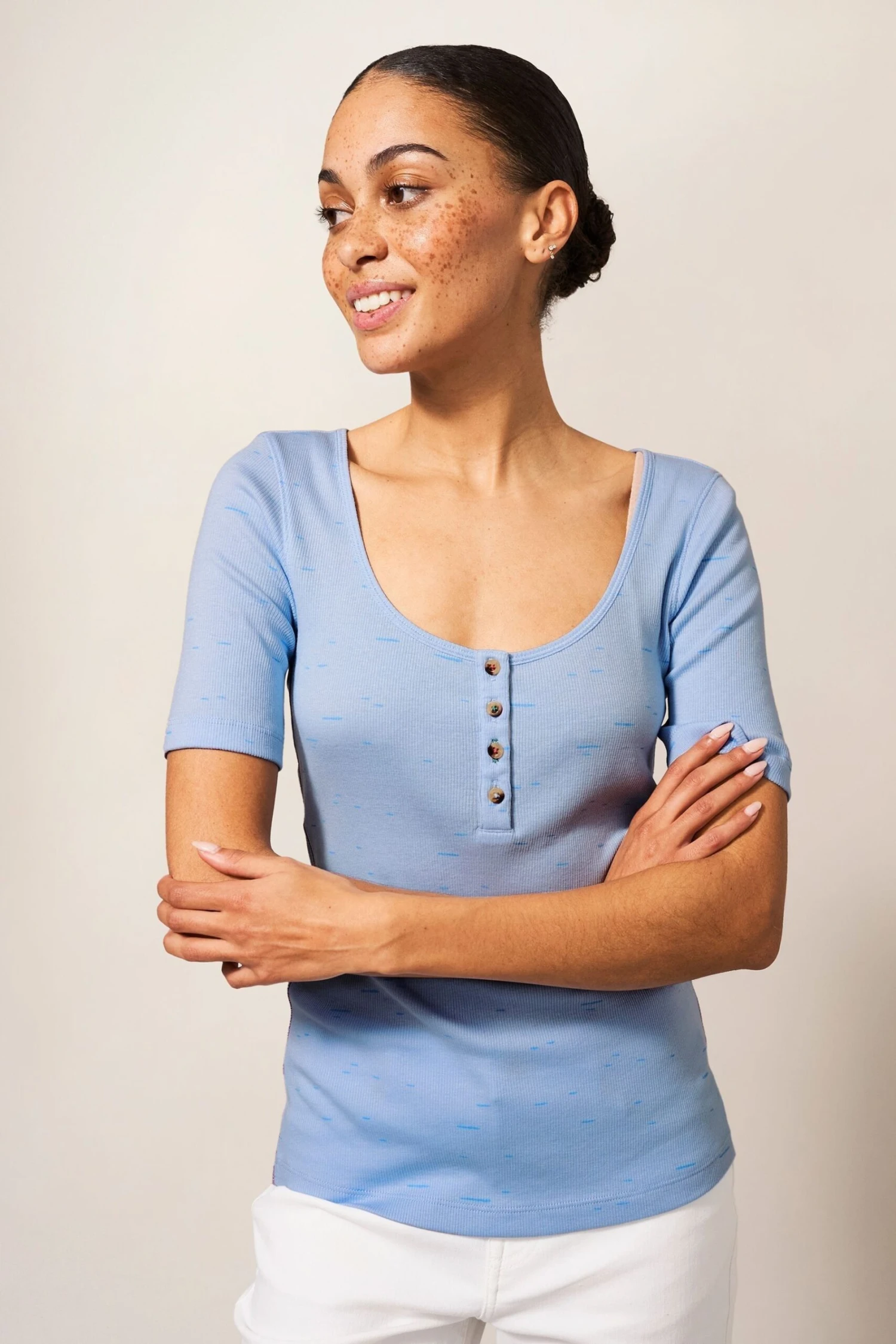 White Stuff Sherbet T-Shirt, Blau 3 White Stuff Sherbet T-Shirt, Blau