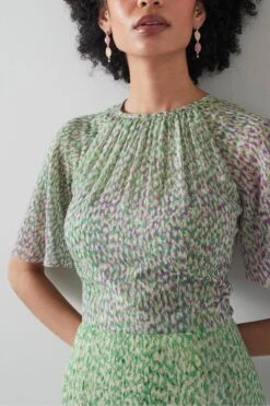 LK Bennett Royal Ascot X Lkb Elowen Midikleid Mit Animalprint, Lila/Violett -Next || RIVER ISLAND Verkaufsgeschäft 528721s3