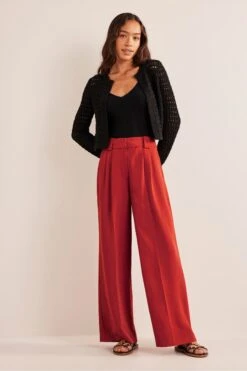 Boden Wide-Leg-Hose In Relaxed Fit, Rot -Next || RIVER ISLAND Verkaufsgeschäft 582976s3