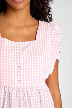 Jojo Maman Bebe Jojo Maman Bébé Umstandsmode Oberteil Mit Vichymuster Und Gerüschten Ärmeln -Next || RIVER ISLAND Verkaufsgeschäft 676460s5