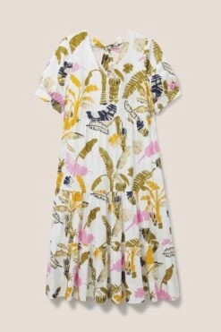 White Stuff Jolene Midikleid Aus Baumwolle, Weiss -Next || RIVER ISLAND Verkaufsgeschäft 693195s6