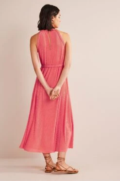 Boden Plissiertes Jersey-Maxikleid