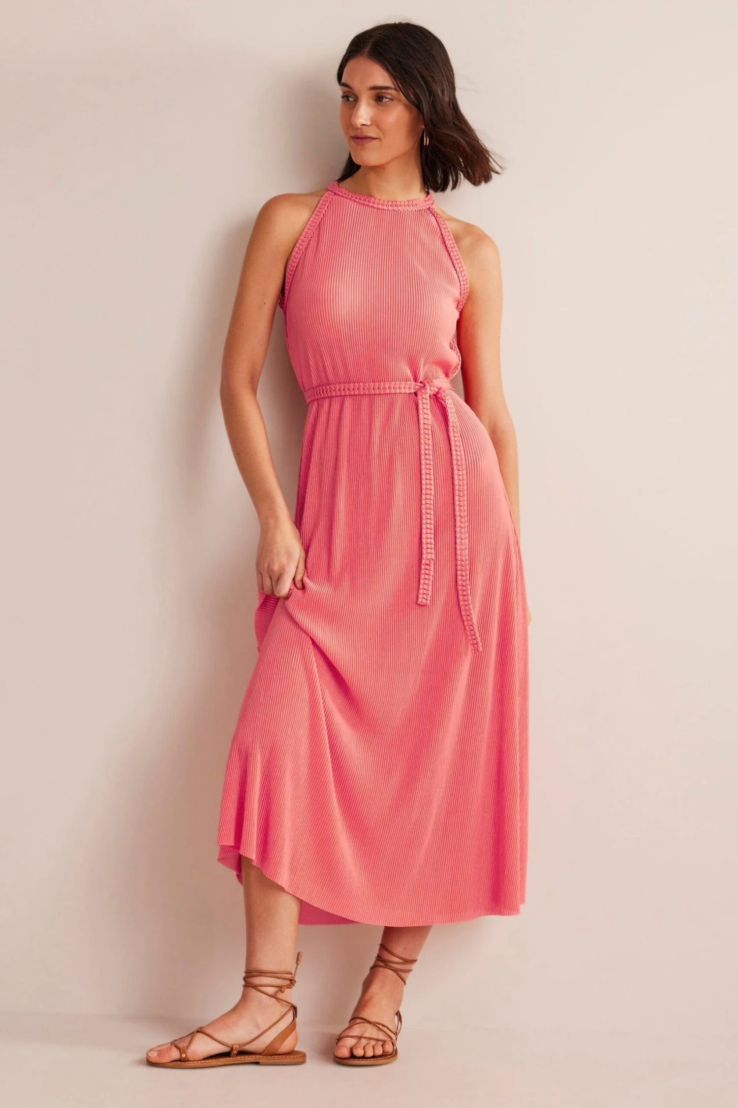 Boden Plissiertes Jersey-Maxikleid 4 Boden Plissiertes Jersey-Maxikleid – Bild 2