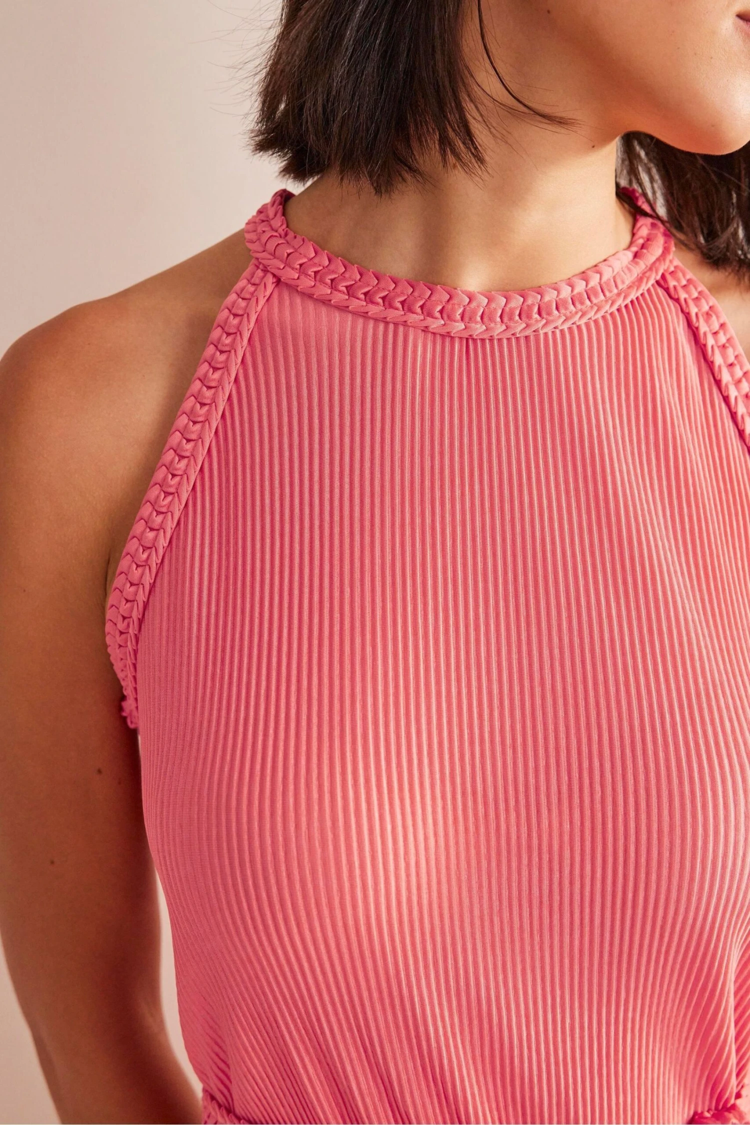 Boden Plissiertes Jersey-Maxikleid 5 Boden Plissiertes Jersey-Maxikleid – Bild 3