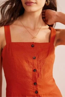 Boden Leinen-Midikleid Mit Trägern -Next || RIVER ISLAND Verkaufsgeschäft 754610s5