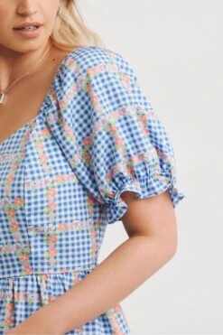 Simply Be Kariertes Midikleid Mit Herzförmigem Ausschnitt, Blau 9 Simply Be Kariertes Midikleid Mit Herzförmigem Ausschnitt, Blau -Next || RIVER ISLAND Verkaufsgeschäft 763 989s4