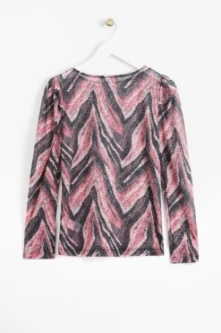 Oliver Bonas Dotty Netzstofftop Mit Zebramuster, Pink -Next || RIVER ISLAND Verkaufsgeschäft 801566s2