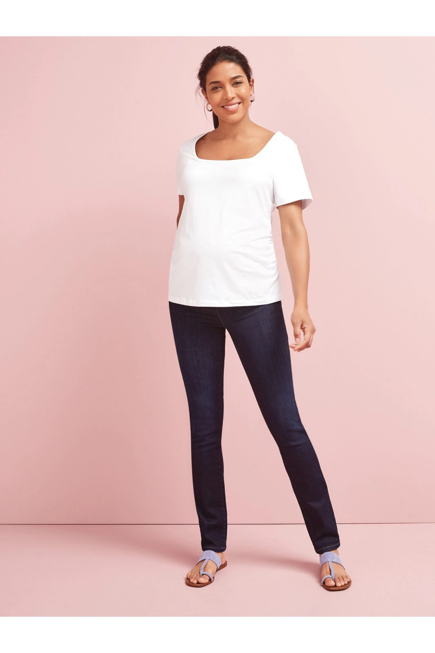 Next Denim, Mittelblau - Maternity Figurformende Slim-Jeans Mit Stützeffekt 4 Next Denim, Mittelblau - Maternity Figurformende Slim-Jeans Mit Stützeffekt – Bild 2