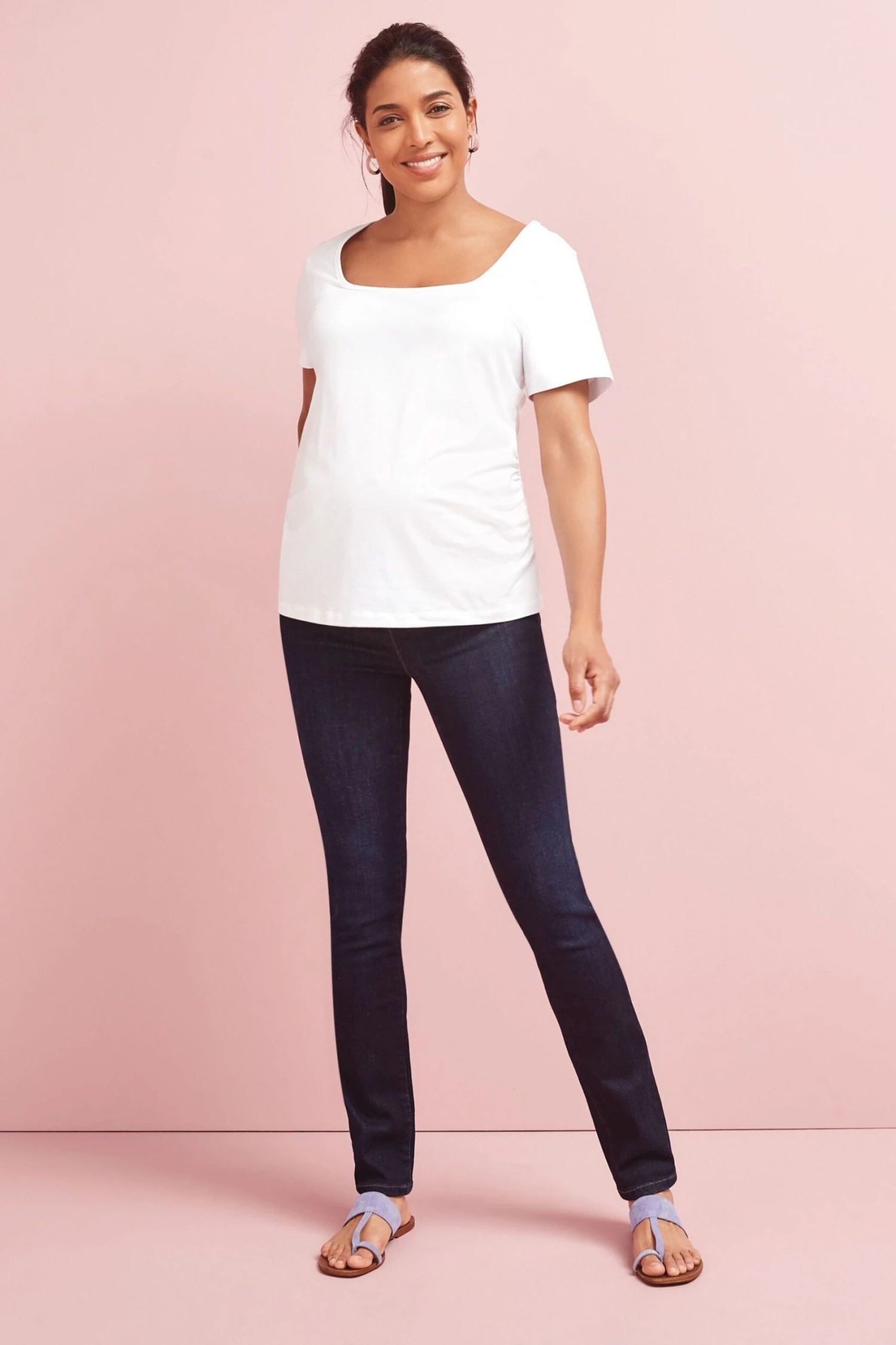 Next Denim, Mittelblau - Maternity Figurformende Slim-Jeans Mit Stützeffekt 8 Next Denim, Mittelblau - Maternity Figurformende Slim-Jeans Mit Stützeffekt – Bild 6