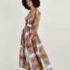 Monsoon Maxikleid Aus Nachhaltiger Baumwolle Mit Paisley-Schalprint, Braun