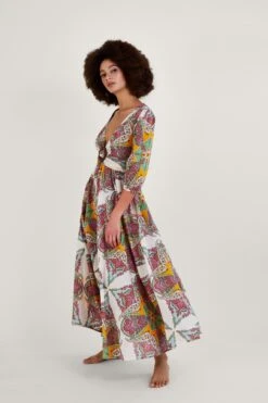 Monsoon Maxikleid Aus Nachhaltiger Baumwolle Mit Paisley-Schalprint, Braun