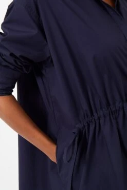 French Connection Rhodes Sust Popeline-Hemdkleid, Blau -Next || RIVER ISLAND Verkaufsgeschäft 988926s3