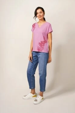 White Stuff Nelly T-Shirt Mit Stickerei, Pink -Next || RIVER ISLAND Verkaufsgeschäft 998985s3