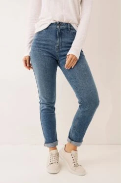 FatFace Chesham Girlfriend-Jeans, Blau