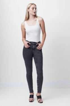 French Connection Rebound Skinny-Jeans Aus Denim, Schwarz