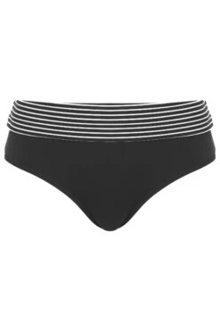 Figleaves Tailor Bikinihose Mit Gestreiftem Umschlag, Schwarz -Next || RIVER ISLAND Verkaufsgeschäft A93045s5