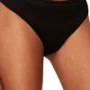 Whistles Schlichte Bikinihose Mit Rippung, Schwarz