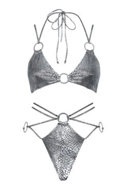 Ann Summers Copacabana Multifunktions-Monokini, Silber/Metallic -Next || RIVER ISLAND Verkaufsgeschäft C03659s5