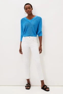 Phase Eight Hailee Skinny-Jeans Mit Ziernähten, Weiß -Next || RIVER ISLAND Verkaufsgeschäft C15041s3