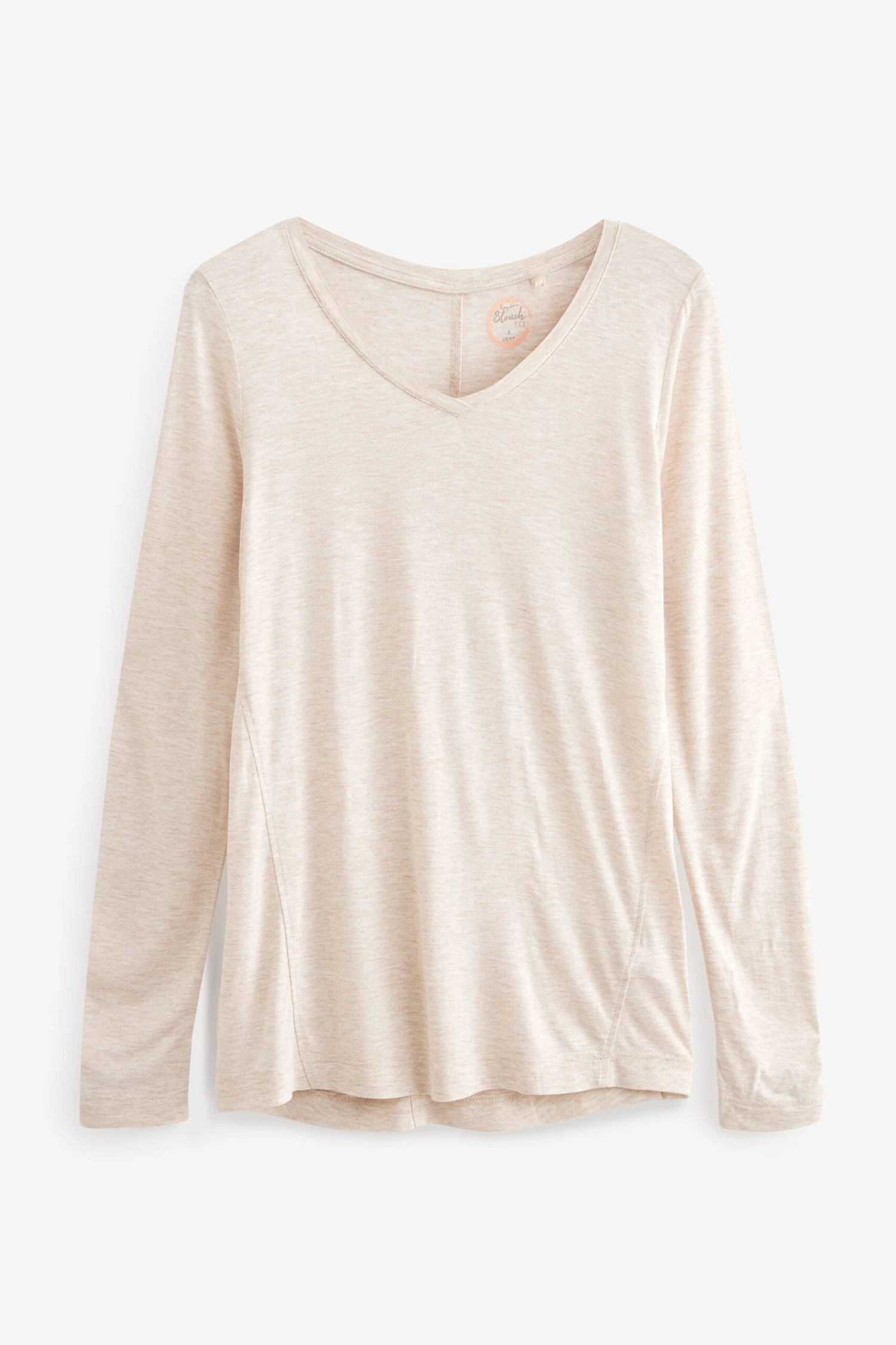 Legeres, Langärmeliges T-Shirt Mit V-Ausschnitt 7 Legeres, Langärmeliges T-Shirt Mit V-Ausschnitt – Bild 5