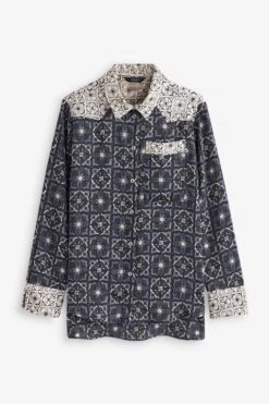 Langärmeliges Westernhemd -Next || RIVER ISLAND Verkaufsgeschäft C54 569s6