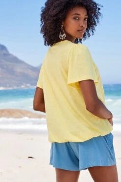 Crew Neck Cotton Bubblehem Top 11 Crew Neck Cotton Bubblehem Top -Next || RIVER ISLAND Verkaufsgeschäft C69 111s4