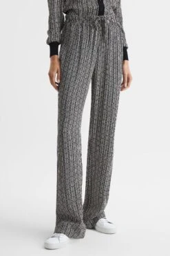 Reiss Sky Bedruckte Hose Mit Weitem Bein -Next || RIVER ISLAND Verkaufsgeschäft C75463s3