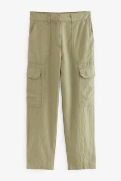 Taper-Cargohose Aus Leinenmischung -Next || RIVER ISLAND Verkaufsgeschäft C79 154s5