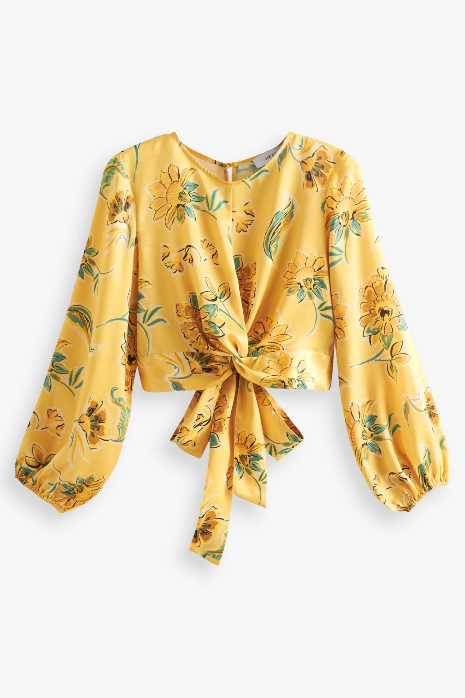 Next Langärmeliges Satintop Mit Zierknoten 7 Next Langärmeliges Satintop Mit Zierknoten – Bild 5