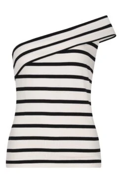 Mint Velvet Gestreiftes One-Shoulder-Oberteil, Natur -Next || RIVER ISLAND Verkaufsgeschäft C81557s3