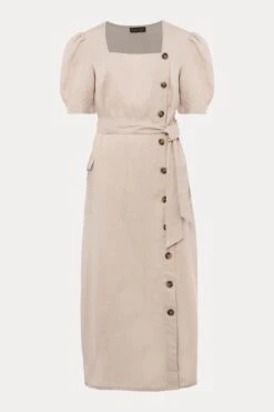 Phase Eight Elletta Leinenkleid Mit Eckigem Ausschnitt, Natur -Next || RIVER ISLAND Verkaufsgeschäft C87280s6