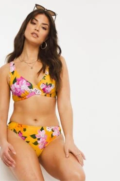 Figleaves Panama Klassischer, Geblümter Slip Mit Rüschen, Gelb -Next || RIVER ISLAND Verkaufsgeschäft C89854s4