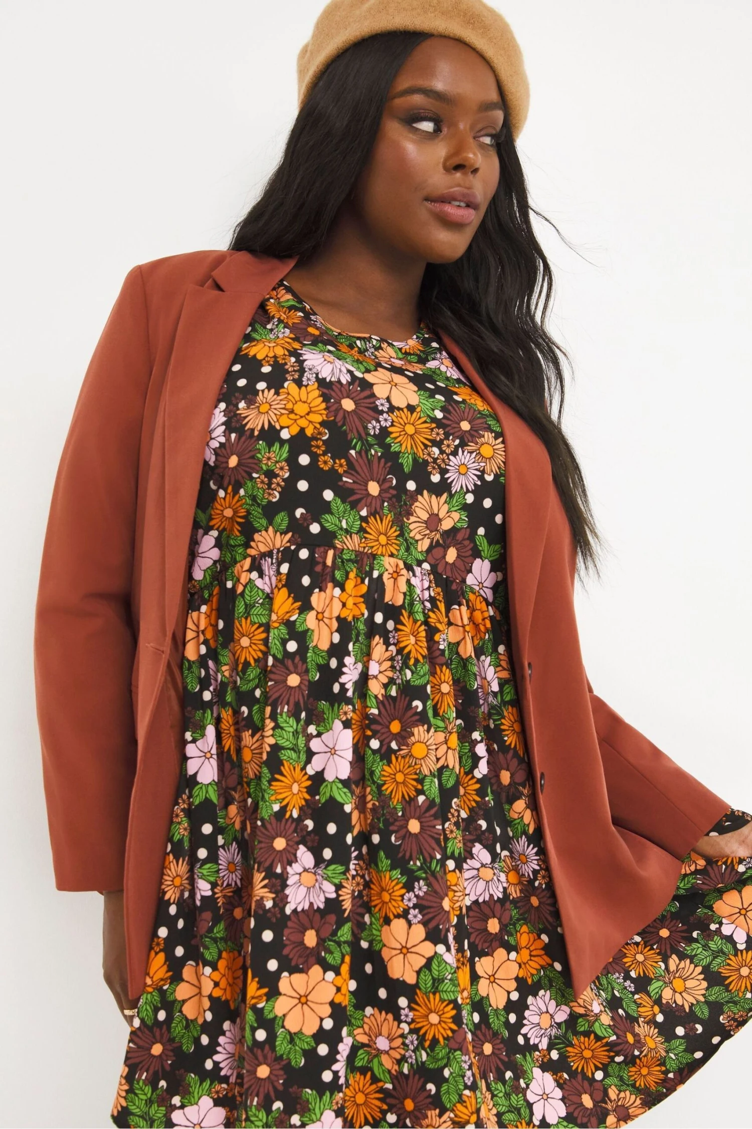 Simply Be Hängerkleid Mit Blumen-Mustermix 4 Simply Be Hängerkleid Mit Blumen-Mustermix – Bild 2