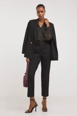 Jd Williams Gepunktete Tapered-Hose Aus Ponte, Schwarz -Next || RIVER ISLAND Verkaufsgeschäft D17946s3