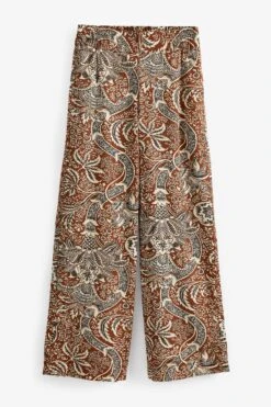 Hose Aus Leinenmischung Mit Weitem Bein -Next || RIVER ISLAND Verkaufsgeschäft D24 067s6