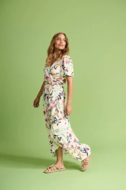 Pom Amsterdam Garden Bloom Wickel-Maxikleid, Weiss -Next || RIVER ISLAND Verkaufsgeschäft D27620s3