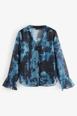 Next Langärmelige Bluse Mit V-Ausschnitt -Next || RIVER ISLAND Verkaufsgeschäft D39213s6