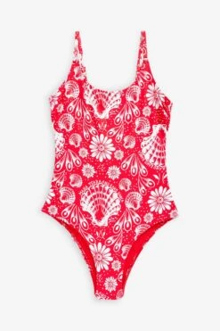 Essential Badeanzug Mit Rundem Ausschnitt -Next || RIVER ISLAND Verkaufsgeschäft D51 937s5